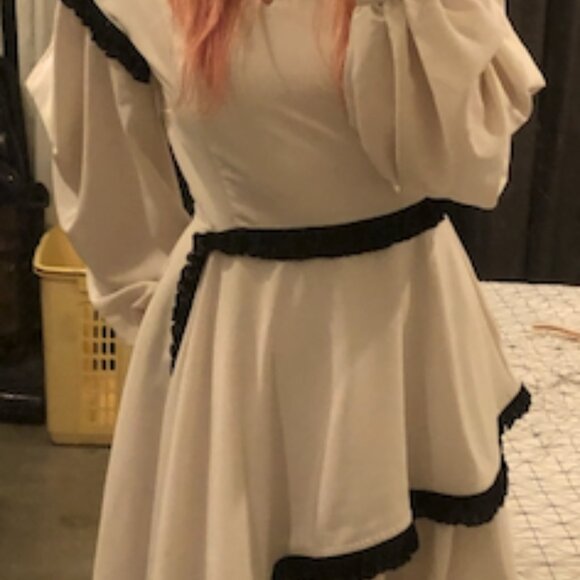 ADEAM - Asymmetric Ruffle Dress in Ivory - Picture 7 of 14